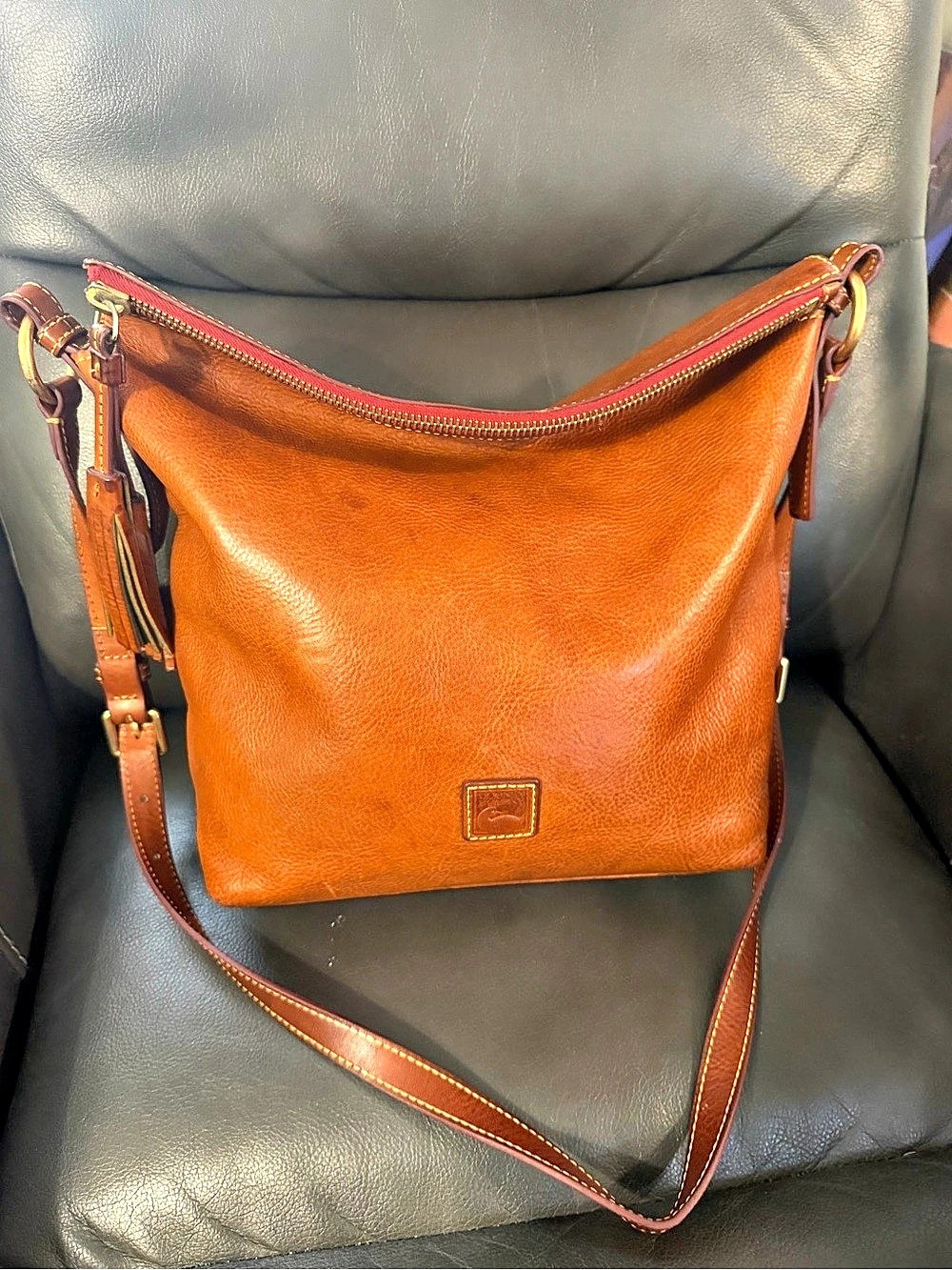 Dooney & Bourke Florentine Selina Crossbody Shoulder Bag Natural Color